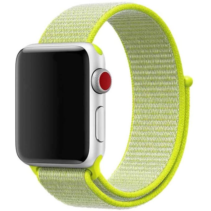 2+1 | Apple Watch Bandje Osvo - Geweven - Nylon - Geel
