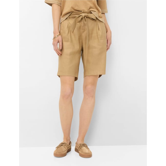 Brax Dames Bermuda  Style MAINE B GOLDEN BEIGE, beige, maat 46