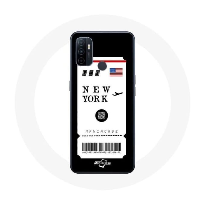 Coque Oppo A53 Billet d'avion new york