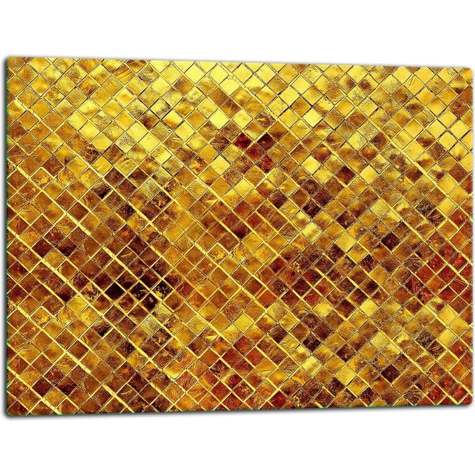 TMK ArtDeko - Snijplank - 52x40 cm - Glas - Gouden Ontwerp