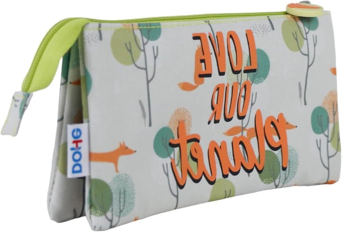 Schooletui met 3 vakken - Pencil case organizer - School en studie - Robuust polyester materiaal