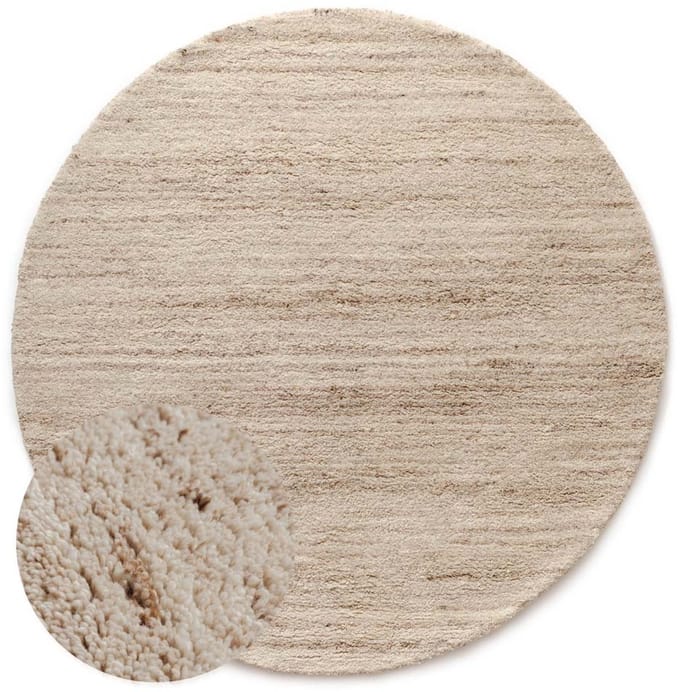 Rond berber vloerkleed - Nomad beige 200