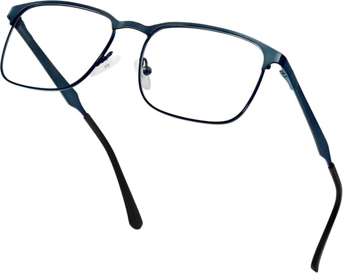 Blauw Licht Bril - Computer Bril - Scherm Tijd - Metaal Frame - Unisex - Zwart