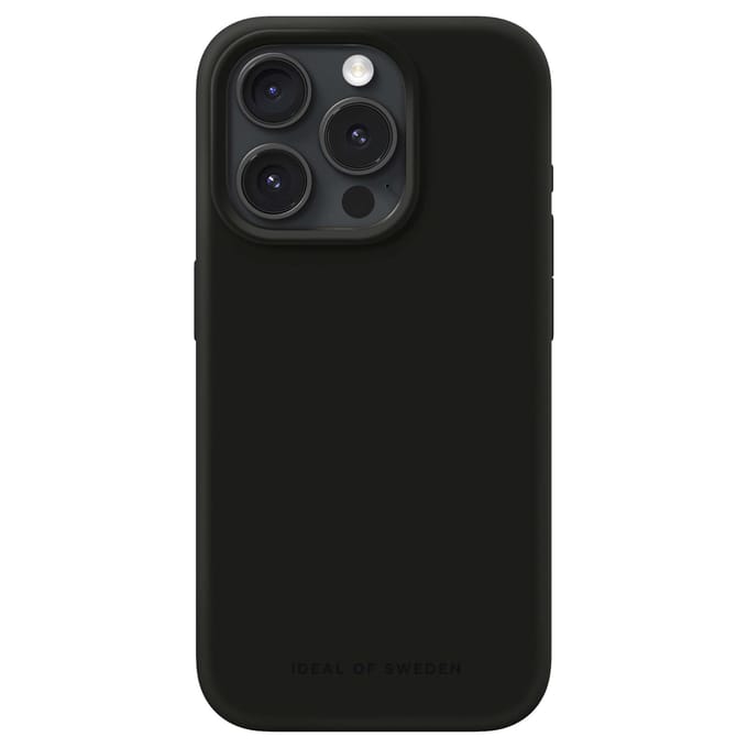 iDeal of Sweden Silicone Case geschikt voor Apple iPhone 15 Pro - Zwart