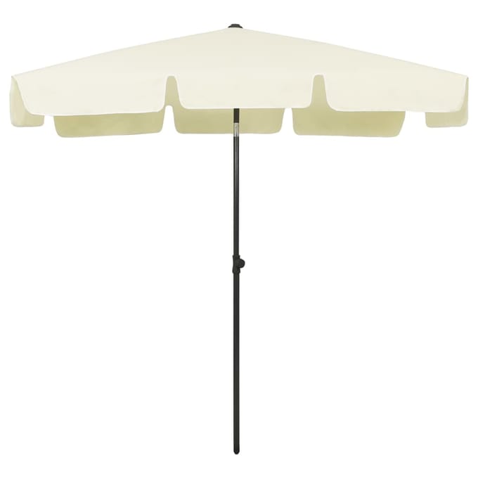vidaXL - Strandparasol - 200x125 - cm - zandgeel