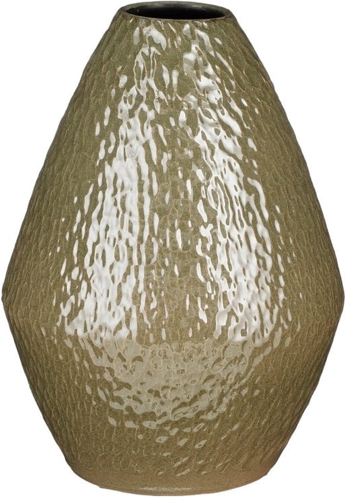 Mica Decorations Morris Vaas - 27x27x40 cm - Keramiek - Groen