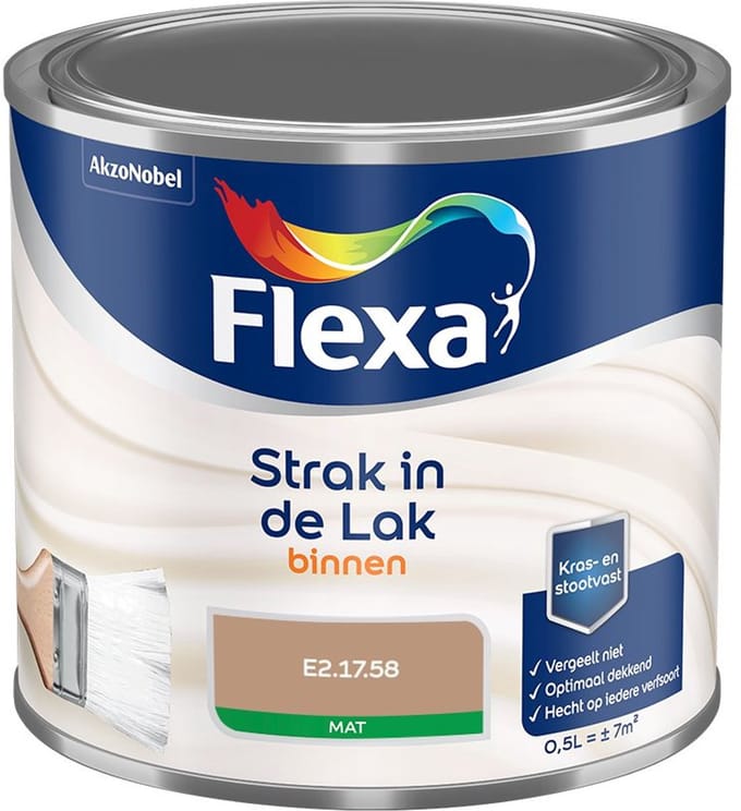 Flexa - Strak In De Lak Binnenlak Mat - E2.17.58 - Mengverf - 500 Ml
