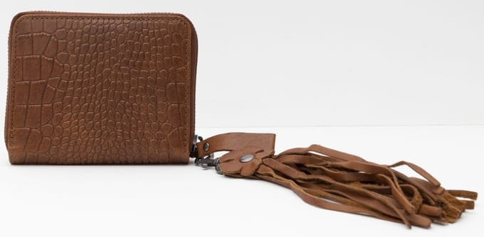 Bag2Bag Zip Around Grote Stoere Portemonnee Skei Cognac