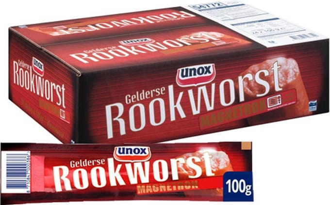 Unox - Gelderse rookworst (Magnetron) - 24 Stuks