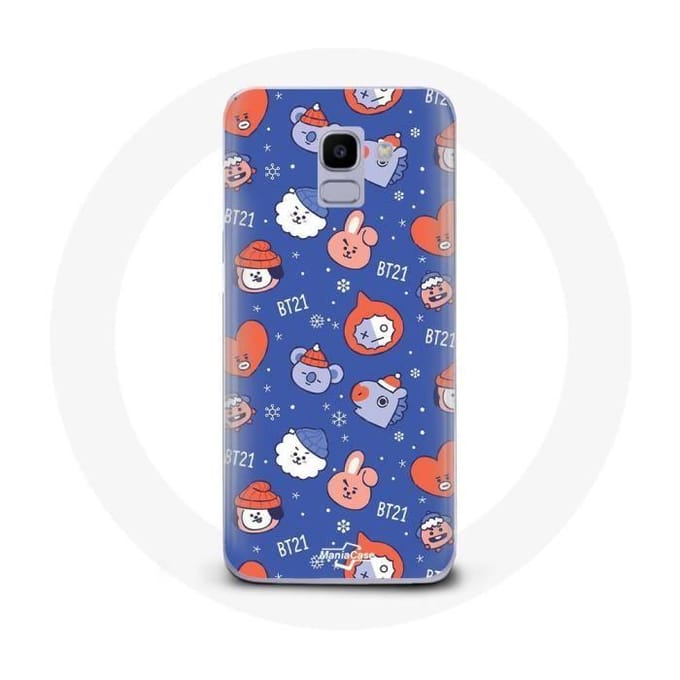 Coque pour Samsung Galaxy A6 2018 BTS Bangtan Sonyeondan BT21 Noël 2023