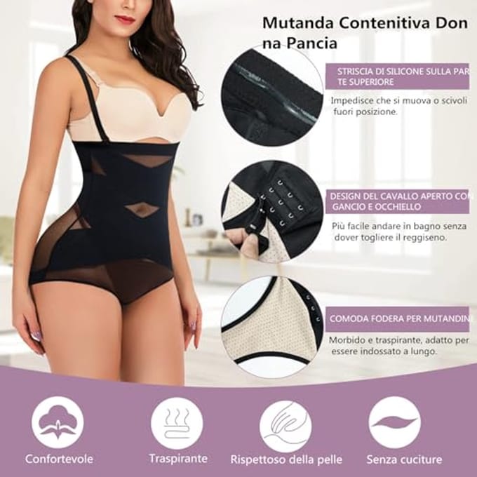 Vormend Ondergoed Voor Dames Hoge Taille Shapewear Met Verstelbare Schouderriem