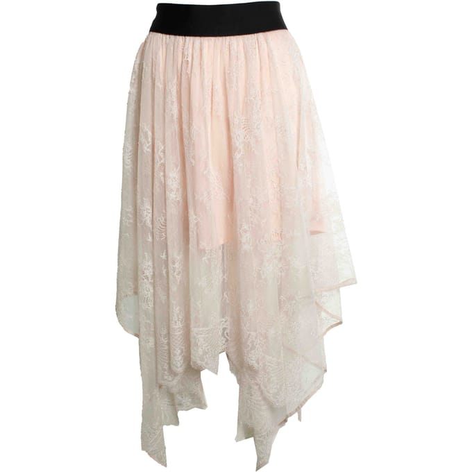Maje, roze kanten rok