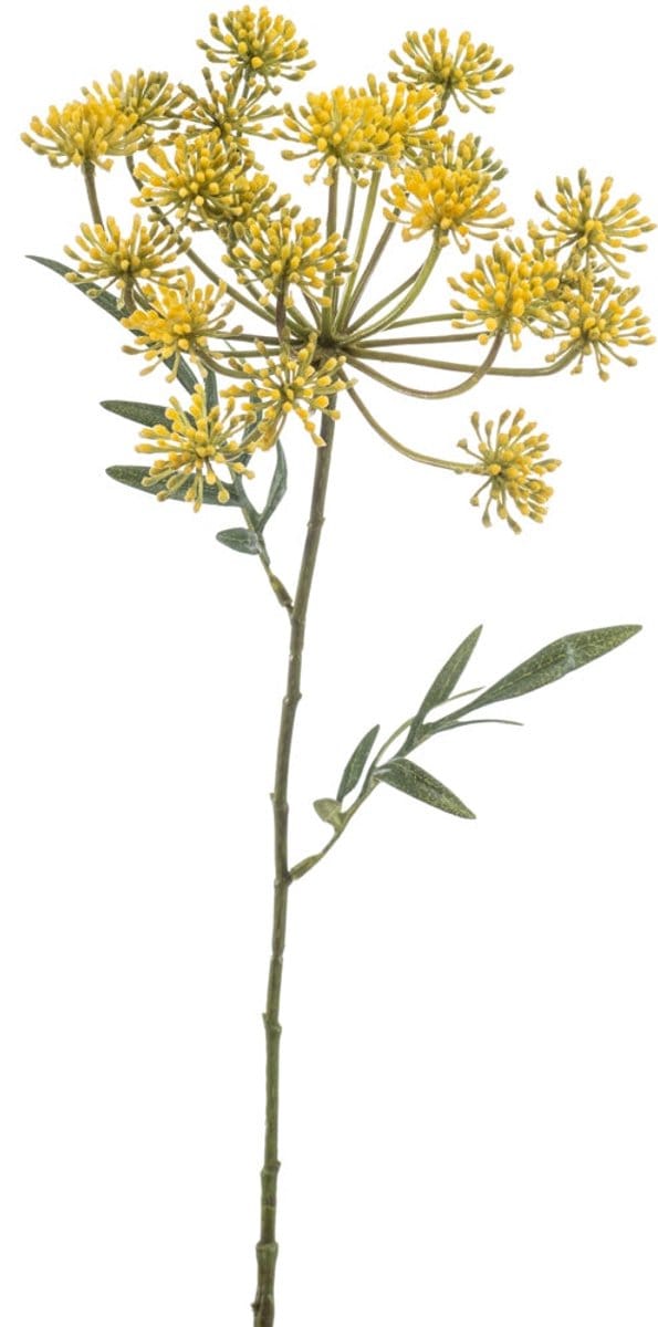 Emerald - Kunstbloem Dille 76cm geel - Kunstplant voor binnen