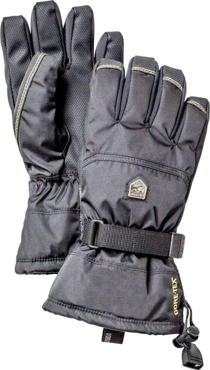 Hestra Gore-Tex Gauntlet skihandschoenen junior, zwart