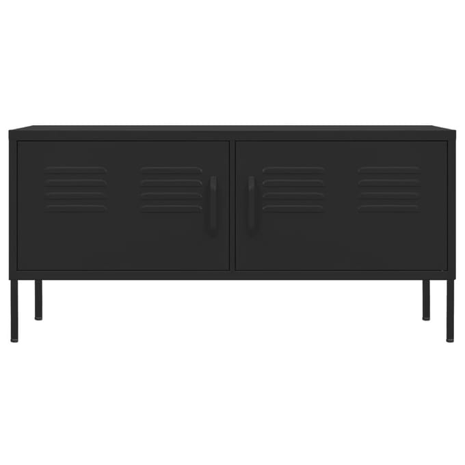 vidaXL - Tv-meubel - 105x35x50 - cm - staal - zwart