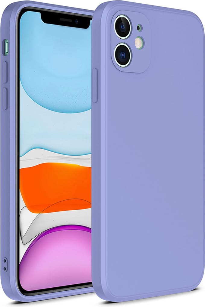 Smartphonica iPhone 12 Mini siliconen hoesje met zachte binnenkant - Paars geschikt voor iPhone 12 Mini