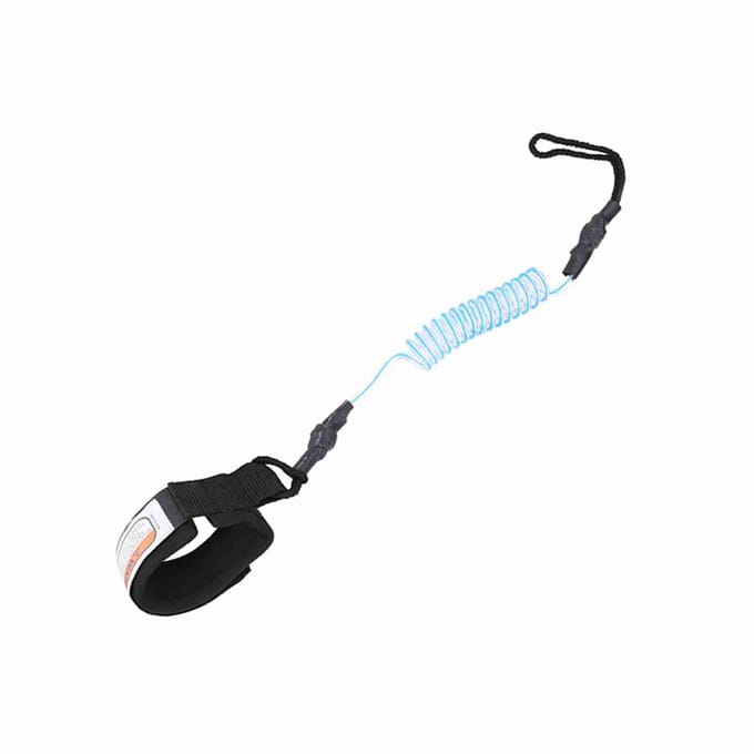 Stand Up Paddle Board 5mm Spiraalvormig Been Voet Touw Surfen Leash voor Surfplank Blue