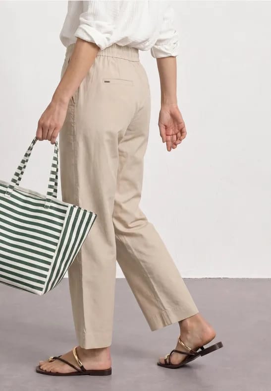 Straight Legs broek met omgeslagen detail