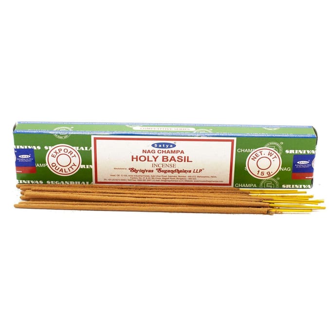 Satya - holy basil - wierook - basilicum - doos 12 pakjes van 15 gram
