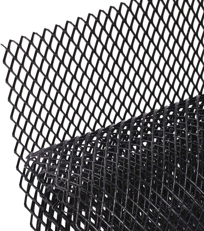Zwarte Auto Race Grille 120x40cm - Aluminium Radiator Grille