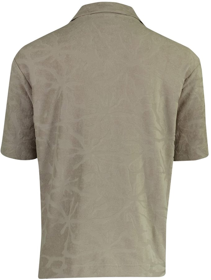 Poloshirt BOSS Orange grijs met structuur
