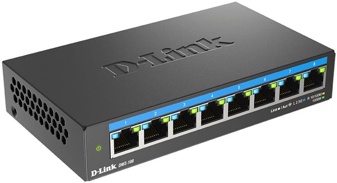 D-Link DMS-108 8-Port 2.5G Multi-Gigabit Desktop Switch