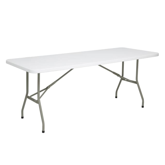 Bolero rechthoekige inklapbare tafel 6ft wit