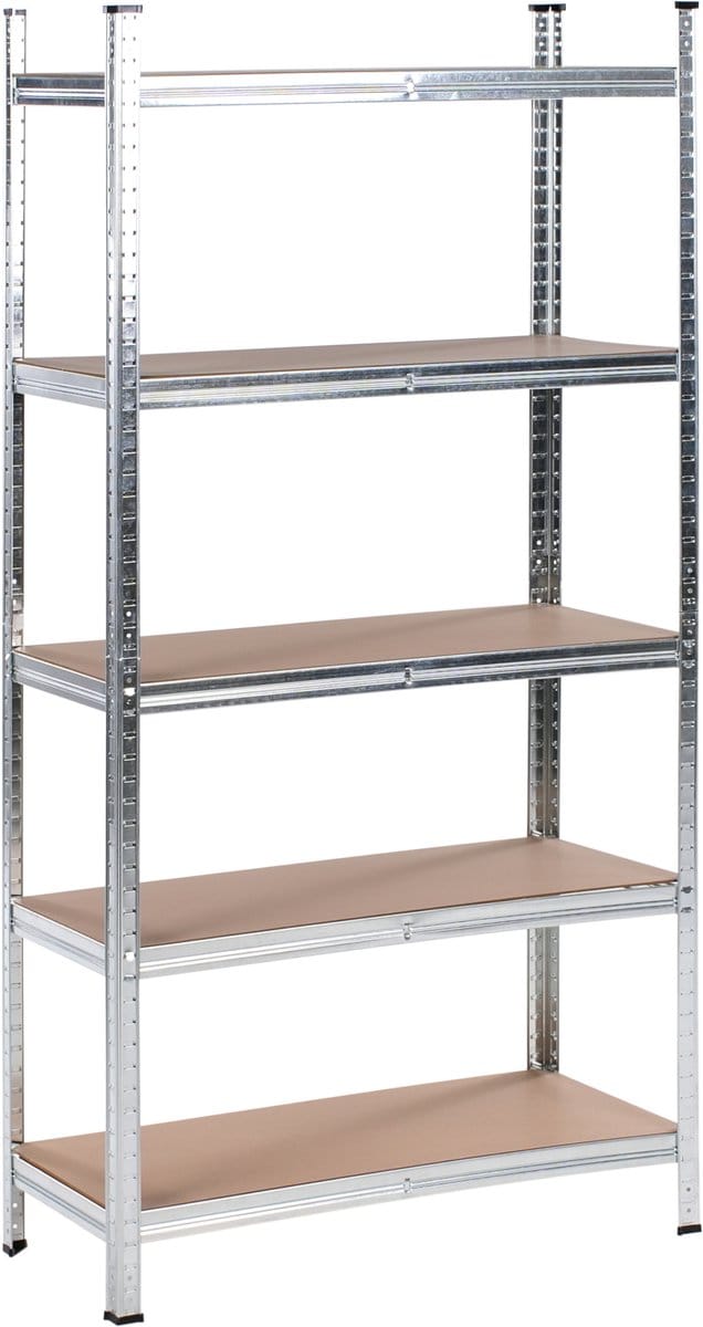 BELIANI XITTA - Stellingkast 5 planken - Zilver - Staal