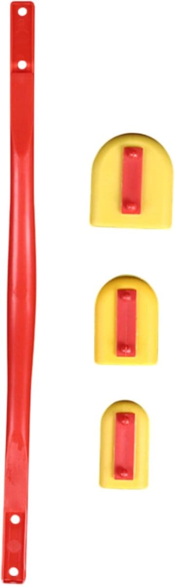 Voegenafsluitgereedschap Set - Kit gladmaken - Afwerking Tegels - Verstelbare Koppen - Diverse Maten - Grijs