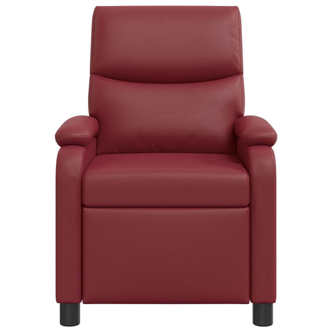 vidaXL - Recliner - Wijnrood - Kunstleer