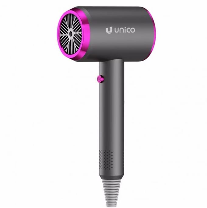 Unico Professionele Föhn 800W – Krachtige Digitale Haardroger met Ionentechnologie & Diffuser