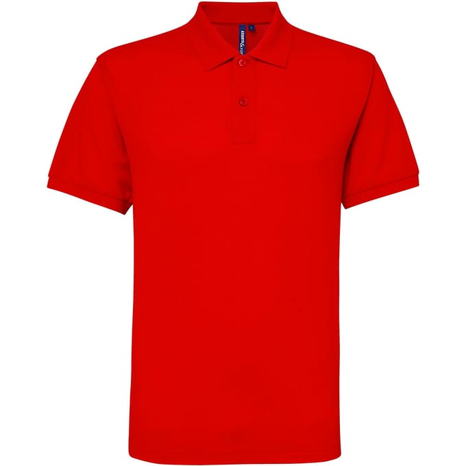 Asquith & Fox Heren Poloshirt met korte mouwen Prestatiemengsel (Rood)
