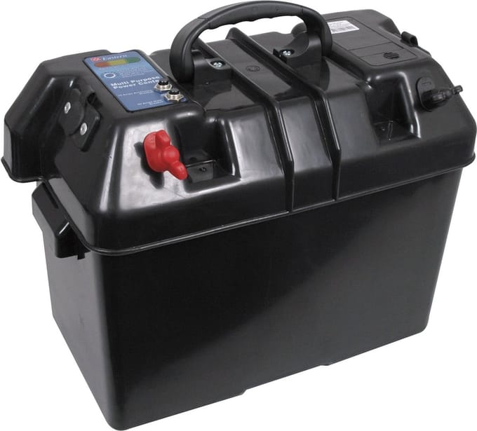 Exalto Accubak met 12V aansluiting - 60A-10A zekeringen