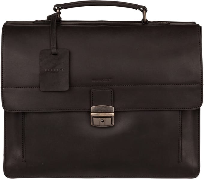 BURKELY Vintage Scott Briefcase 2-Comp - Aktetas - Zwart
