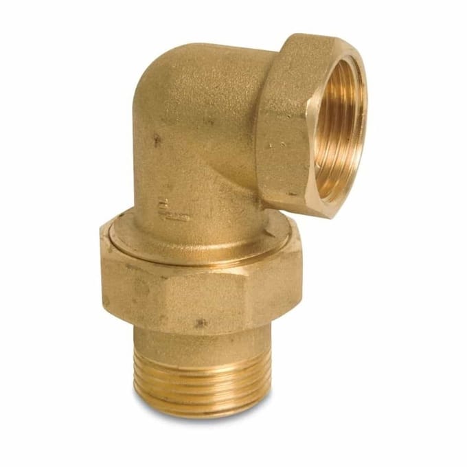 Messing Hoekstuk 3/8 Inch, Draadfitting 90 Graden