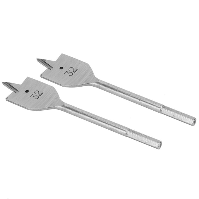 2 stuks Platte Houtboor Set Spade Boring Houtbewerking Gatopening Boorgereedschap 32mm