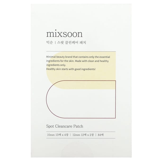 Mixsoon, patchs de nettoyage des taches, 84 feuilles beige