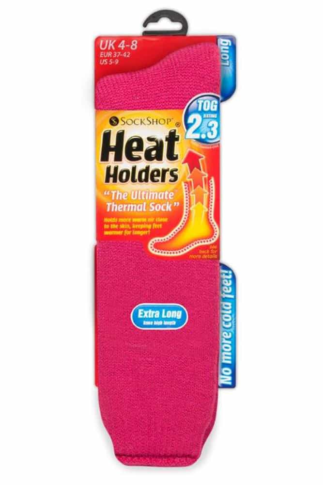 Heat Holders Dames Extra Lange Thermosokken 4-8 - Framboos