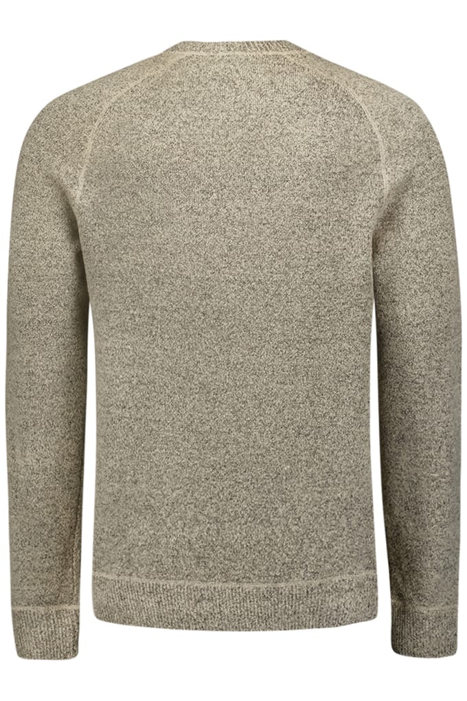 No Excess Pullover Crewneck Melange With Wool Cement Größe: XXL | Pullover Outlet | Herren | Weiß