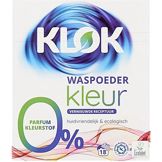 Klok Waspoeder Kleur 18 Wasbeurten 1,17 kg