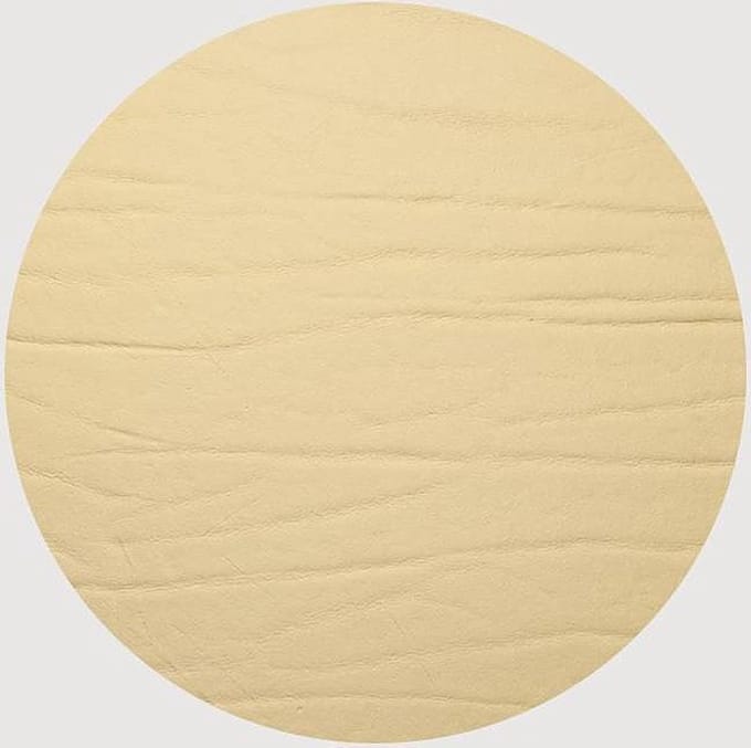Onderzetter Leather Dumbo - Rond 10 cm - Goud