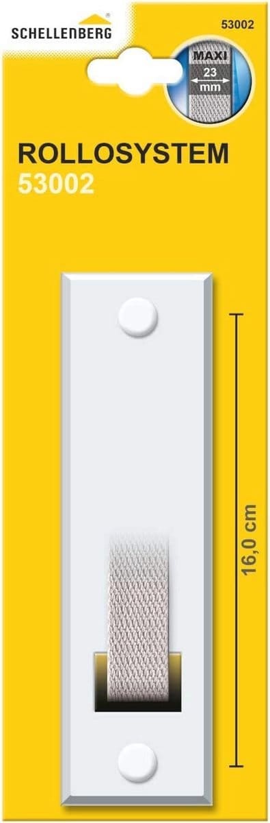 Rolluikplaat STANDARD Maxi - 23 mm bandbreedte, 16 cm gatafstand, wit