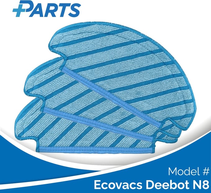 Ecovacs Deebot N8 Dweilpads (3 Stuks, Plus.Parts® alternatief voor D-CC3I)