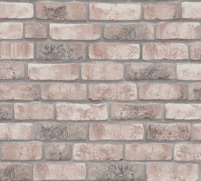 BAKSTENEN BEHANG | industrieel - Grijs Beige - A.S. Création Elements 2