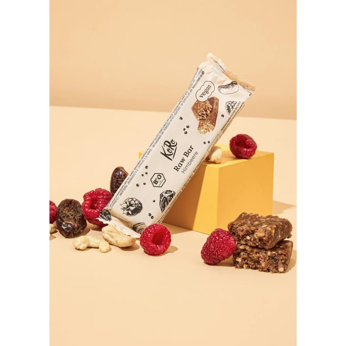 Bio vegan raw bar framboos 50 g