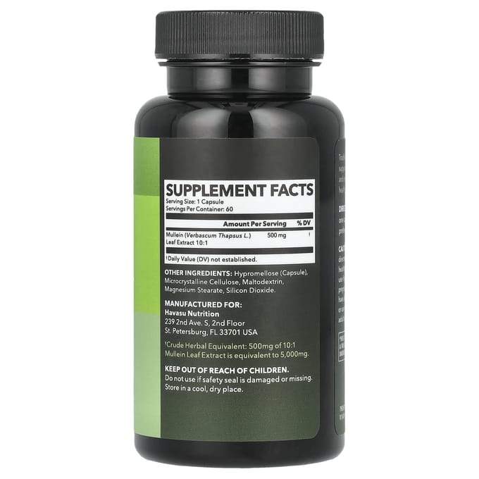 Toortsblad, 500 mg, 60 Capsules