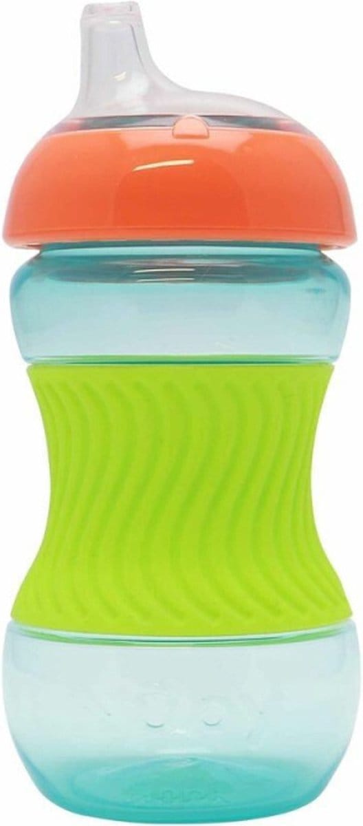 Nuby Beker Mini Easy Grip Met Silicone Huls Green 180ml 4mnd+
