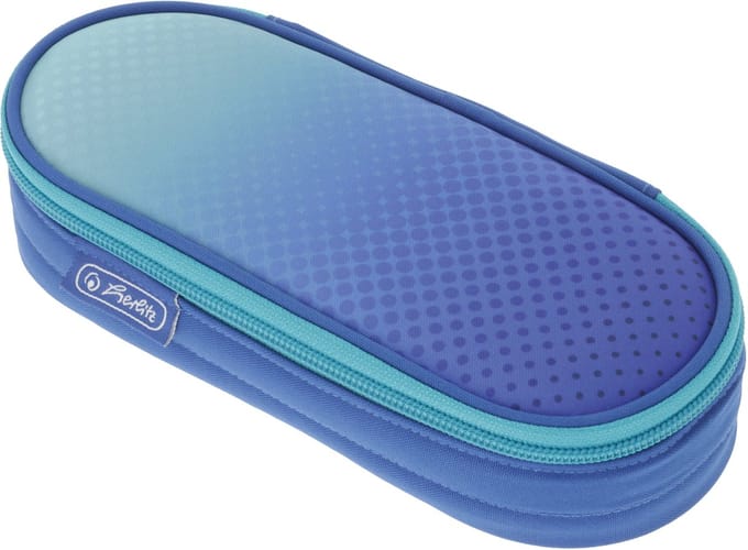 Herlitz etui 'Dip Dye blauw'
