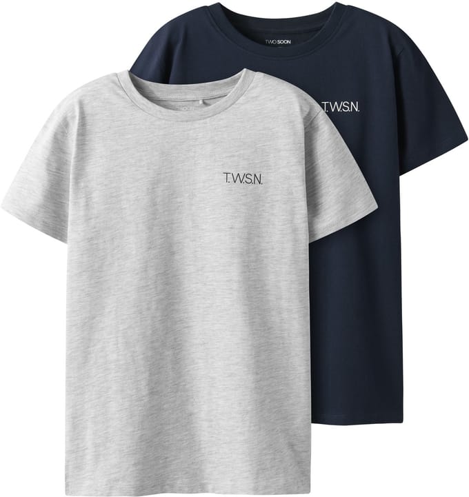 NAME IT - TKMJOX 2P SS LOGO TOP NOOS - Jongens - Blouses