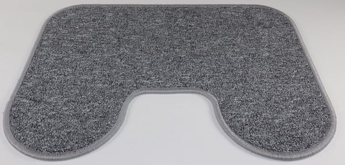 2x - PRIMA - Lieve - WC mat - Toilet mat - grijs - 45x60cm